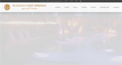 Desktop Screenshot of bozemanhotsprings.co
